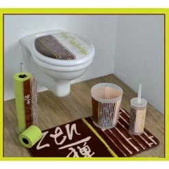 Alternative view of Wholesale ⌛ Evideco Jade Freestanding Printed Toilet Tissue Paper Roll Holder Reserve 4 Rolls ✔️