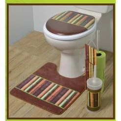 Alternative view of Top 10 ⭐ Evideco Java Freestanding Printed Toilet Tissue Paper Roll Holder Reserve 4 Rolls 😍
