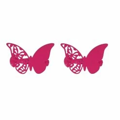 Discount 😍 Evideco Metal Butterfly Holdback Big Size Mariposas Set Of 2 Pink 🤩