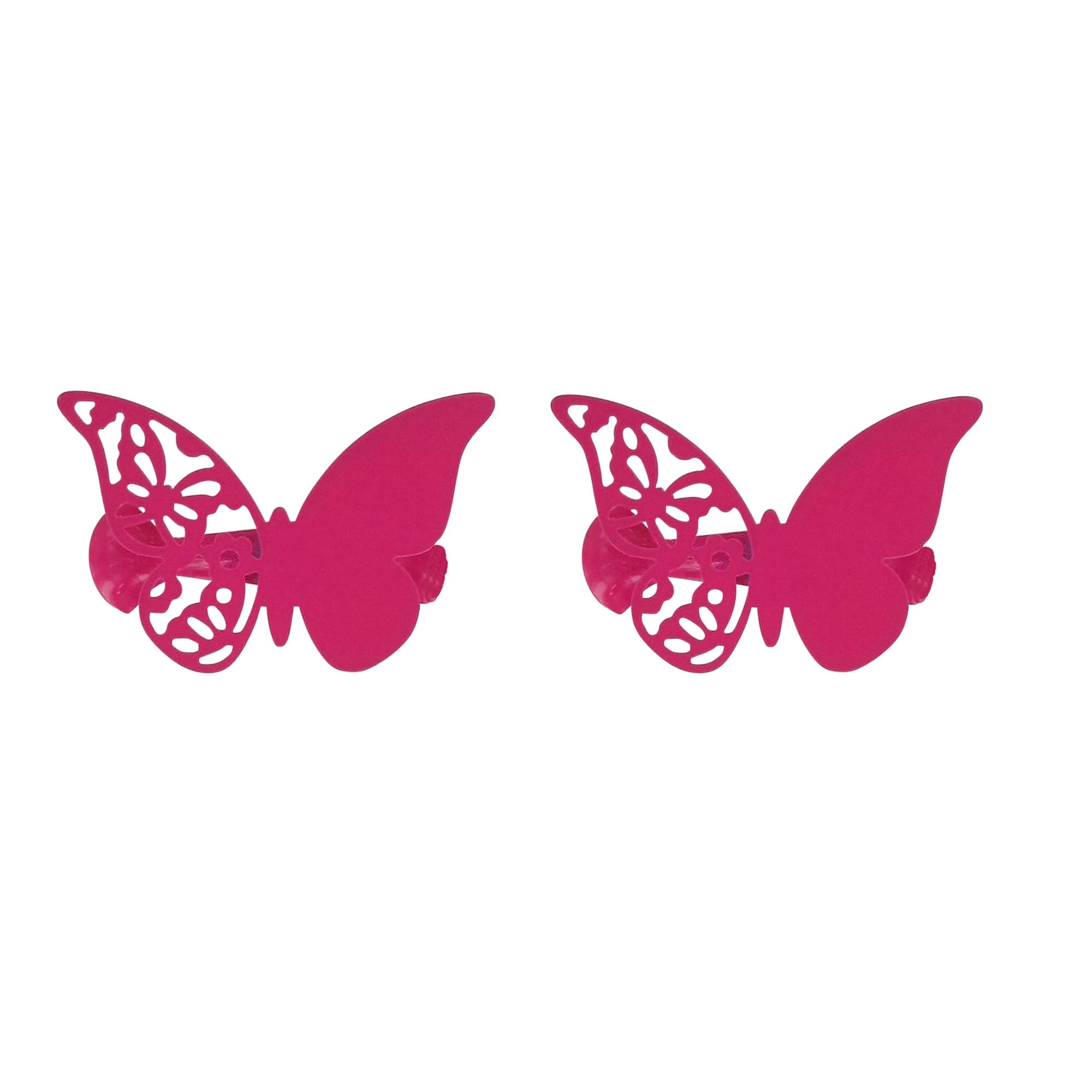 Discount π Evideco Metal Butterfly Holdback Big Size Mariposas Set Of 2 Pink π€©