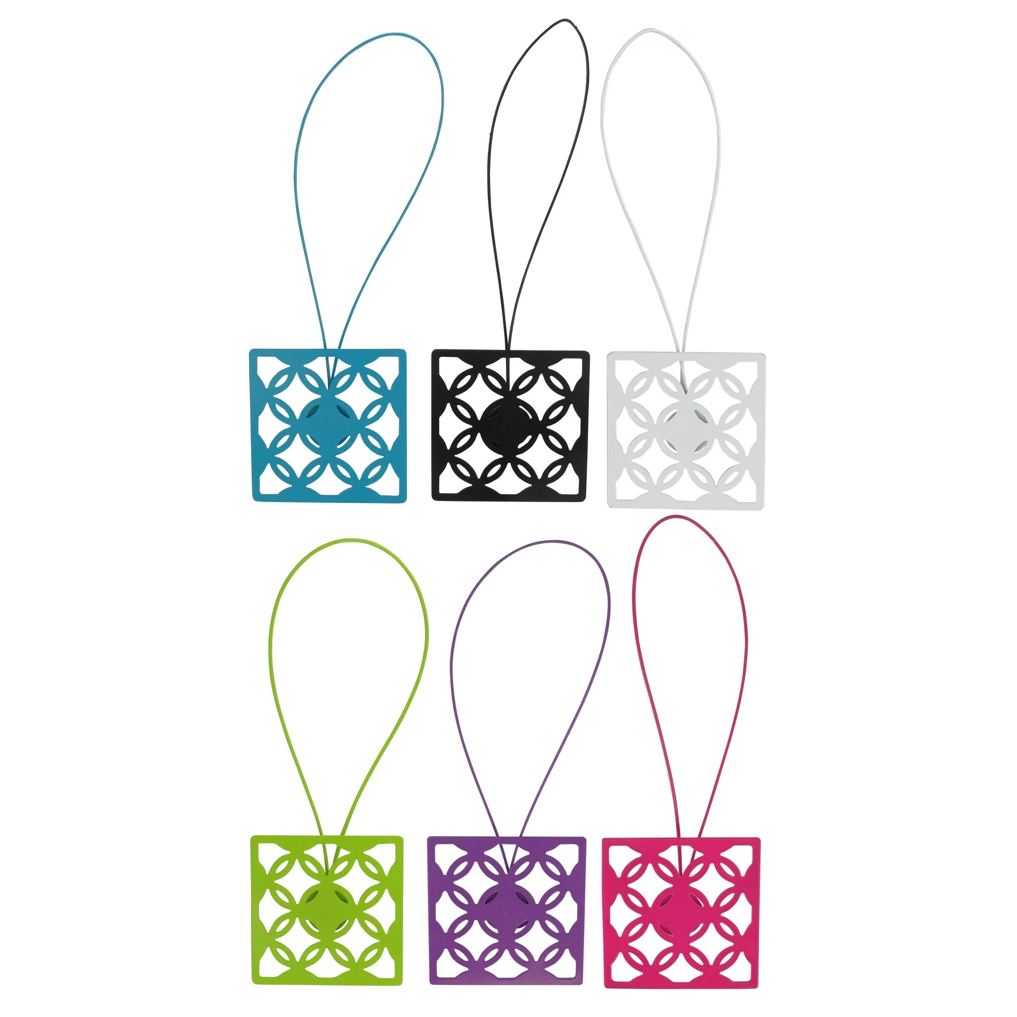 Promo ✨ Evideco Metal Geometric Tieback With Magnet Circles - 19"L X 3"W X 1"D Turquoise Blue ✨ 7 Promo ✨ Evideco Metal Geometric Tieback With Magnet Circles - 19"L X 3"W X 1"D Turquoise Blue ✨ - Image 7