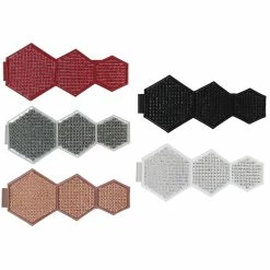 Hot Sale 🧨 Evideco Metal Geometric Tieback With Magnet Monte Carlo Black ⭐ -Evideco Shop Evideco Metal Geometric Tieback With Magnet Monte Carlo Shiny White 1