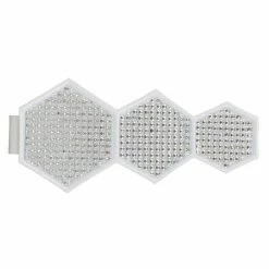 Hot Sale 🧨 Evideco Metal Geometric Tieback With Magnet Monte Carlo Black ⭐ -Evideco Shop Evideco Metal Geometric Tieback With Magnet Monte Carlo Shiny White