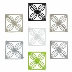 Outlet 👏 Evideco Metal Square Tieback Lola Big Size - Ivory/Gold Beige 🛒