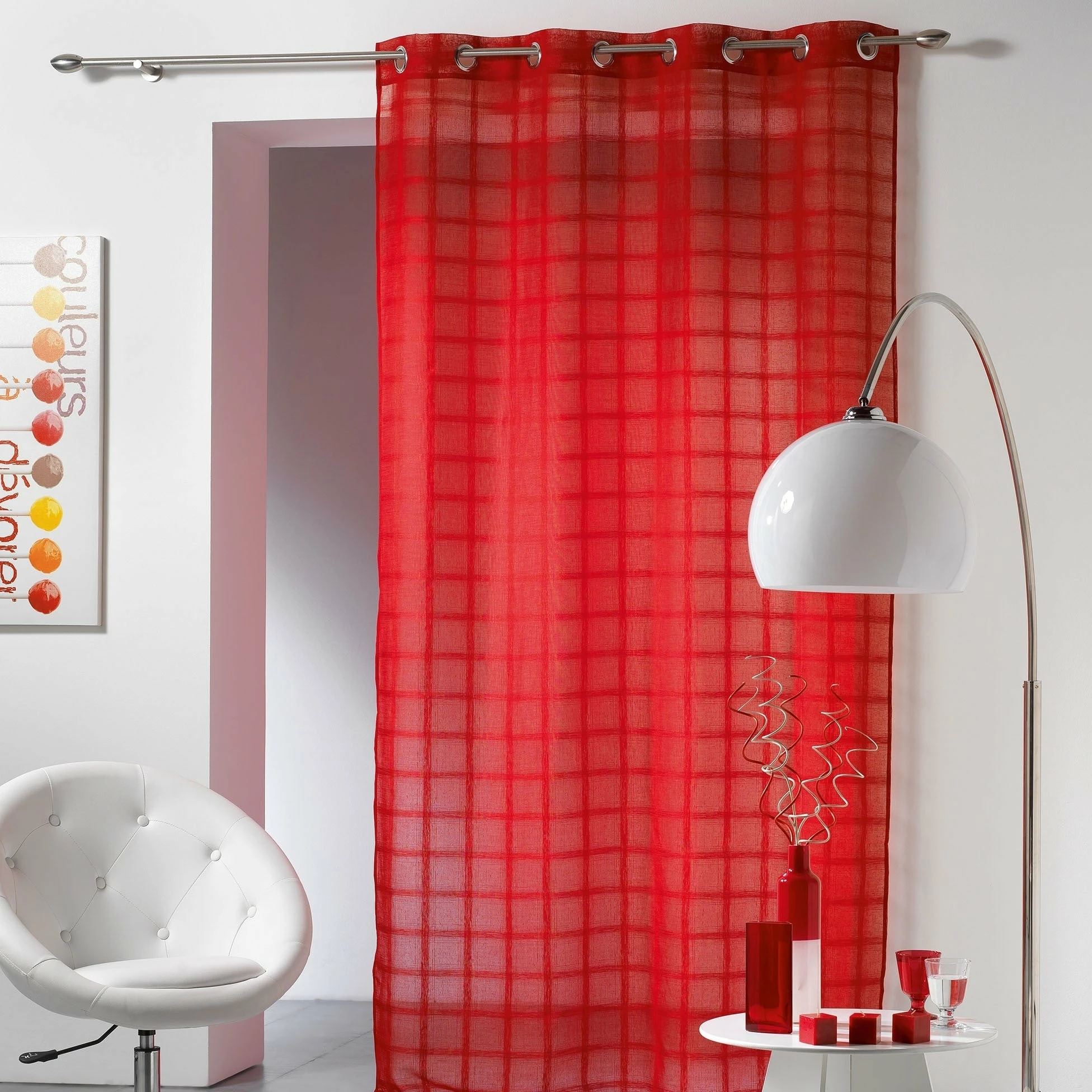 Brand new π Evideco Net Curtain Panel With Eyelets Sanded Voile Candide - 55 X 95 Beige π 2 Brand new π Evideco Net Curtain Panel With Eyelets Sanded Voile Candide - 55 X 95 Beige π - Image 2