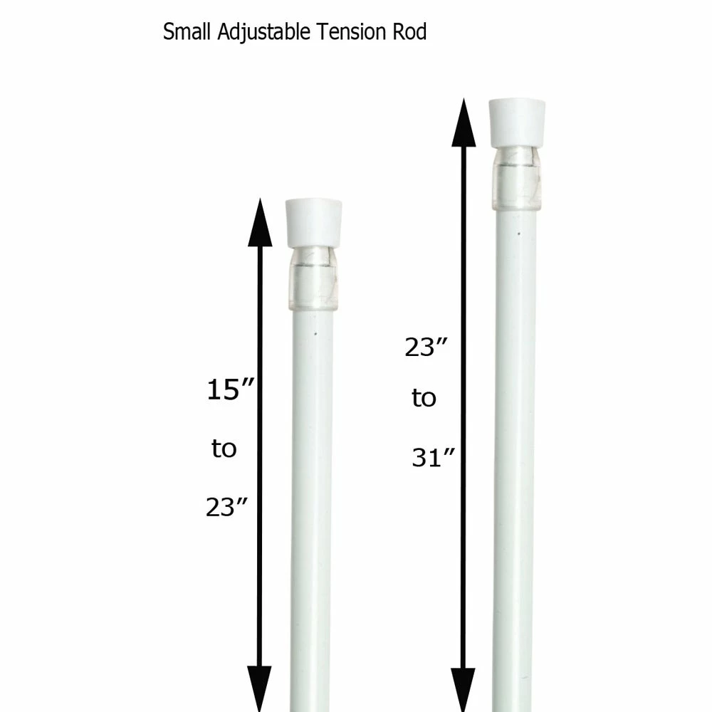 Cheapest π Evideco Small Adjustable Tension Rod Round Shape Diam 3/8 Inch π 2 Cheapest π Evideco Small Adjustable Tension Rod Round Shape Diam 3/8 Inch π - Image 2