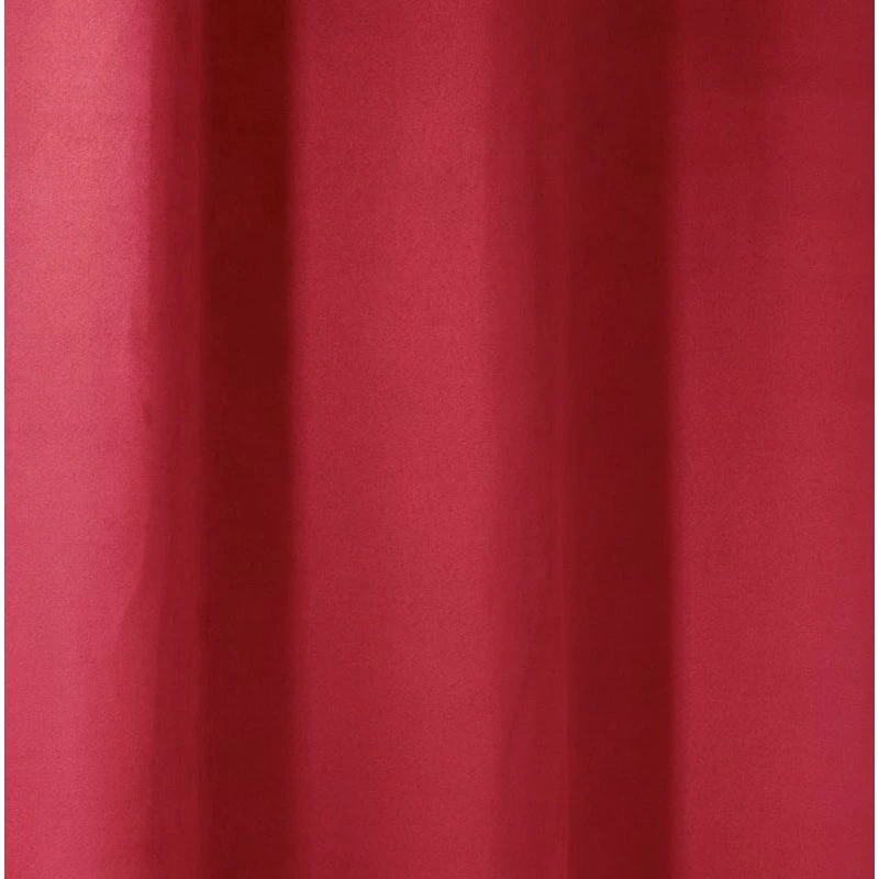Best Sale π Evideco Solid Window Curtain Panel Grommet Suedine 55 W X 95 H - 55" W X 95" L Red π 3 Best Sale π Evideco Solid Window Curtain Panel Grommet Suedine 55 W X 95 H - 55" W X 95" L Red π - Image 3