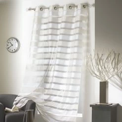 Wholesale 🛒 Evideco Striped Sheer Curtain Panel Colorado - 55 X 95 - 55 X 95 Black 🎉 -Evideco Shop Evideco Striped Sheer Curtain Panel Colorado 55 x 95 79d9c8e6 c9c5 4c13 959c 76019621a623