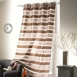 Wholesale 🛒 Evideco Striped Sheer Curtain Panel Colorado - 55 X 95 - 55 X 95 Black 🎉 -Evideco Shop Evideco Striped Sheer Curtain Panel Colorado 55 x 95 89432c61 d5ea 4448 a2c2 532f5a1f4d3b
