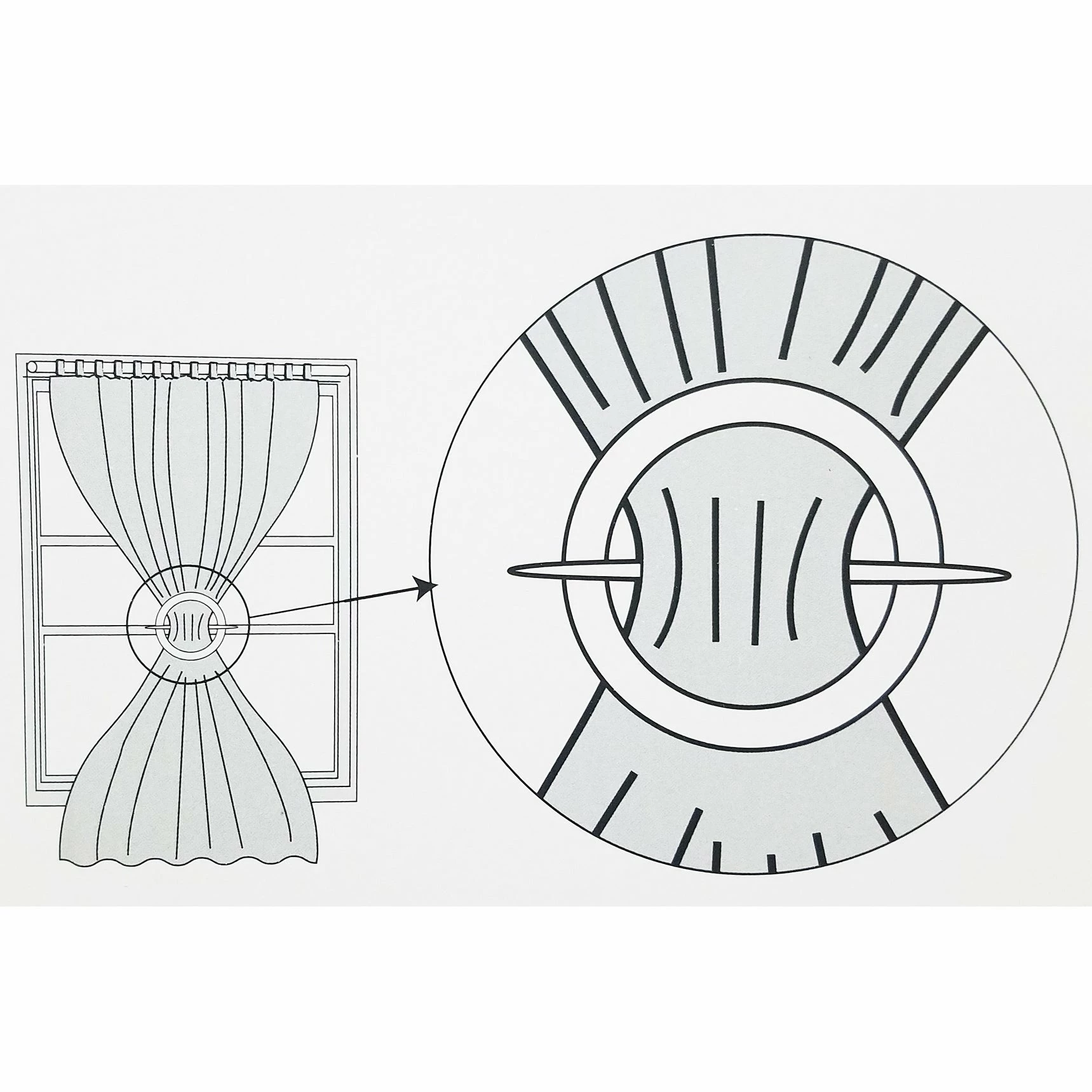 Wholesale β Evideco Fjord Wooden Heart Curtain Holdback Brown π - Image 2