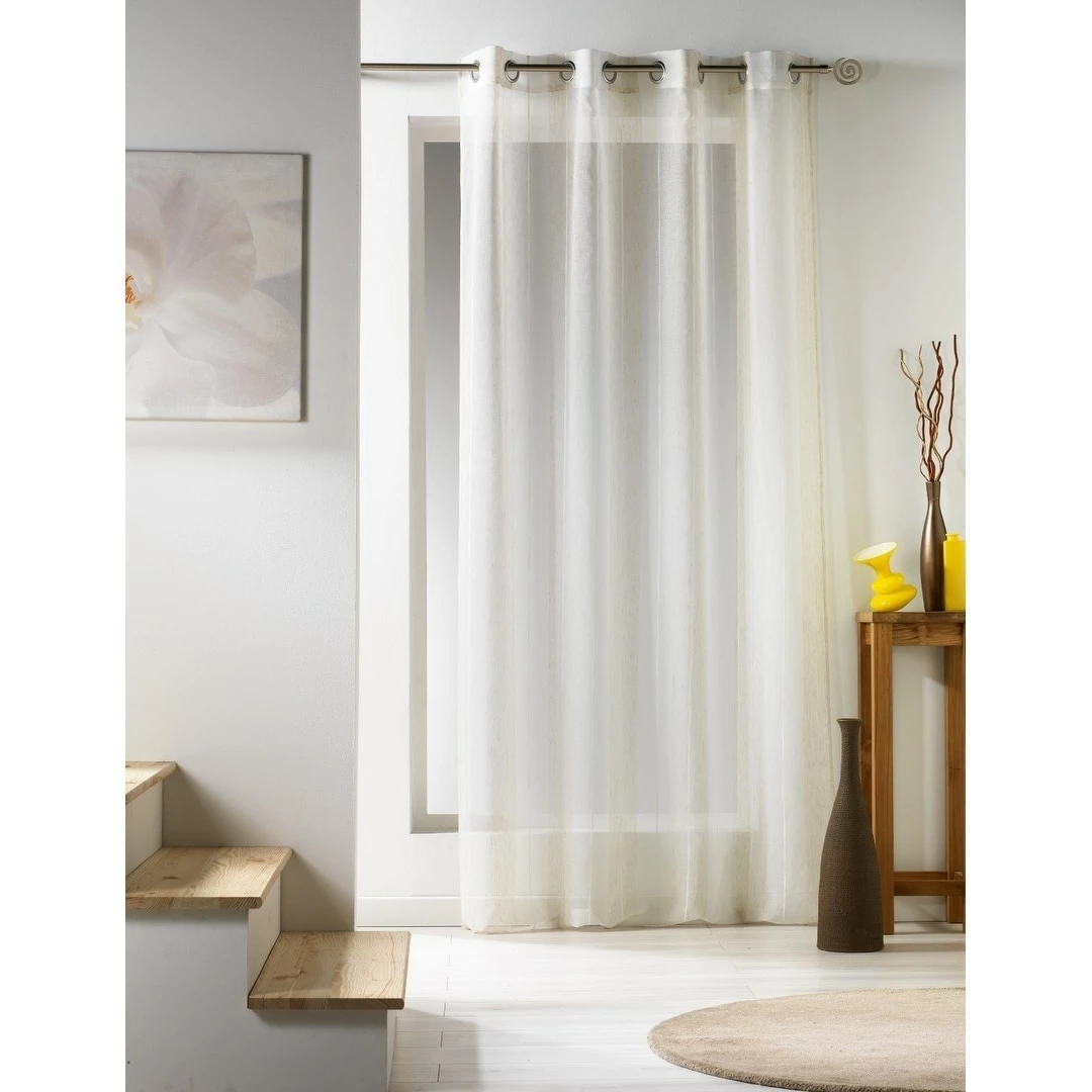 Best Pirce β¨ Evideco Woven Sheer Curtain Panel Zahia - 55 X 95 π