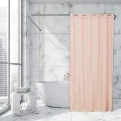 Outlet π₯° Evideco Extra Long Shower Curtain Polyester Hook Less Cubic 79"L X 71"W Beige Camel π 18 Outlet π₯° Evideco Extra Long Shower Curtain Polyester Hook Less Cubic 79"L X 71"W Beige Camel π -Evideco Shop Extra Long Shower Curtain Polyester Hook Less Cubic 7922L x 7122W 1