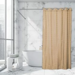 Outlet π₯° Evideco Extra Long Shower Curtain Polyester Hook Less Cubic 79"L X 71"W Beige Camel π 26 Outlet π₯° Evideco Extra Long Shower Curtain Polyester Hook Less Cubic 79"L X 71"W Beige Camel π -Evideco Shop Extra Long Shower Curtain Polyester Hook Less Cubic 7922L x 7122W 9