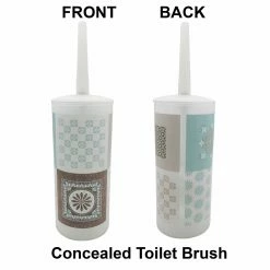 Buy π€© Evideco Faience Toilet Brush And Holder Set Plastic - 4"L X 4"W X 13.7"H β¨ 10 Buy π€© Evideco Faience Toilet Brush And Holder Set Plastic - 4"L X 4"W X 13.7"H β¨ -Evideco Shop Faience Toilet Brush and Holder Set Plastic 3