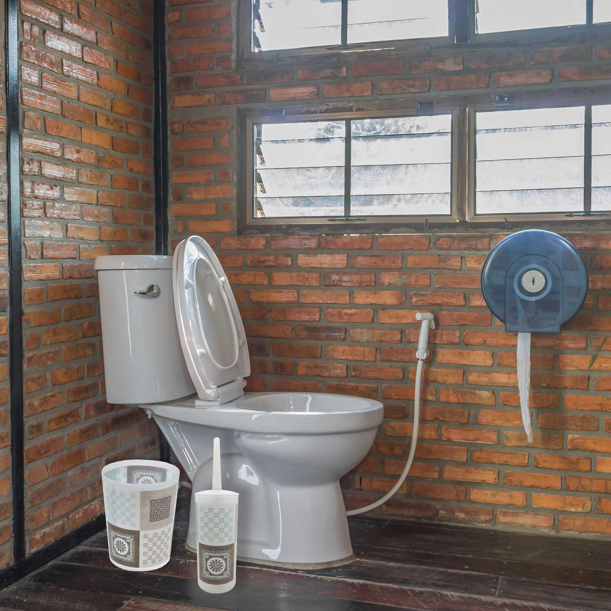 Buy π€© Evideco Faience Toilet Brush And Holder Set Plastic - 4"L X 4"W X 13.7"H β¨ 7 Buy π€© Evideco Faience Toilet Brush And Holder Set Plastic - 4"L X 4"W X 13.7"H β¨ - Image 7