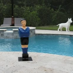 Discount 🛒 Evideco Foosball Game Player Statue Blue 👚 Shirt - 9"L X 8"W X 35"H 👍 -Evideco Shop Foosball Game Player Statue Blue Shirt 6