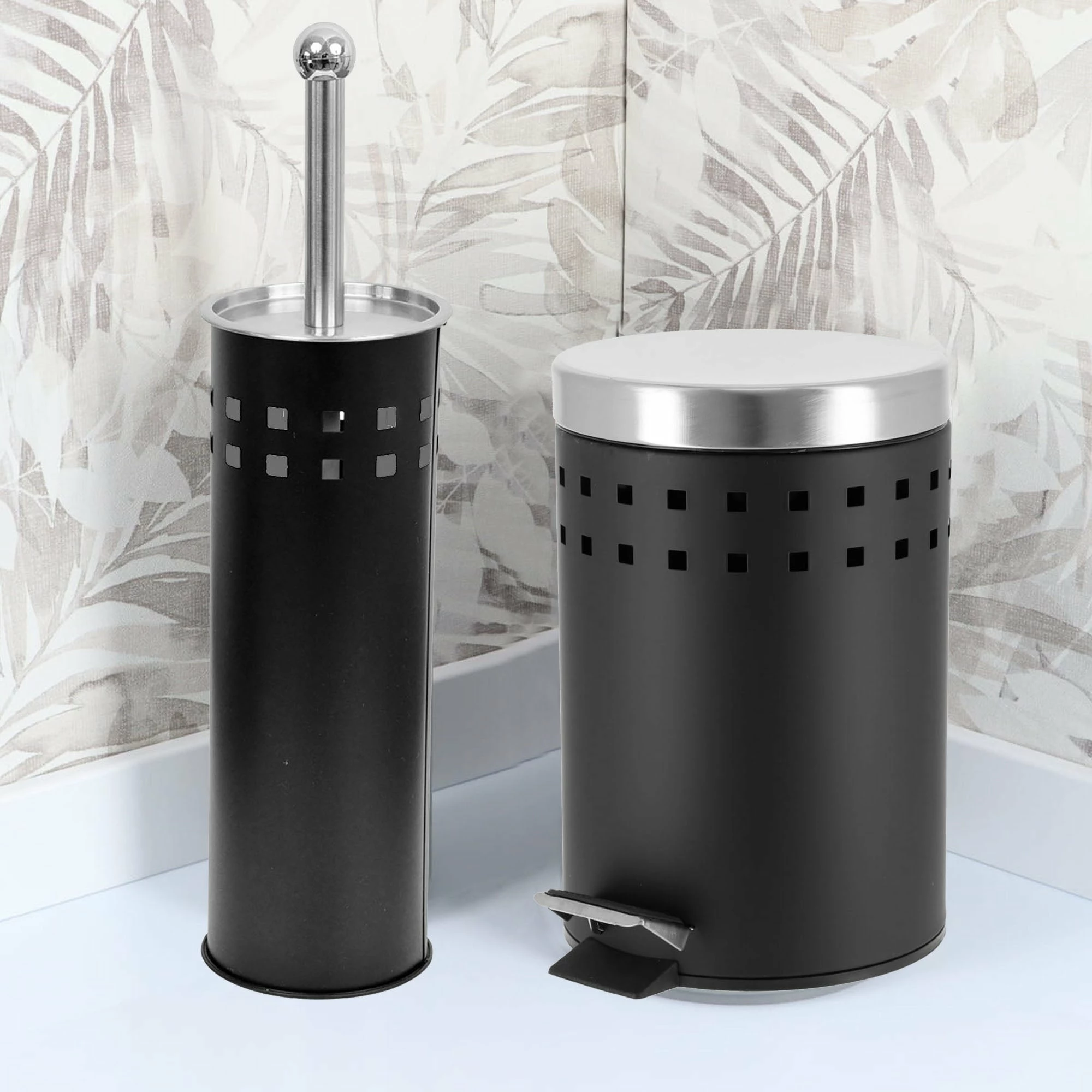 New π Evideco Freestanding Round Toilet Brush And Holder Set Metal Black βοΈ 12 New π Evideco Freestanding Round Toilet Brush And Holder Set Metal Black βοΈ - Image 12