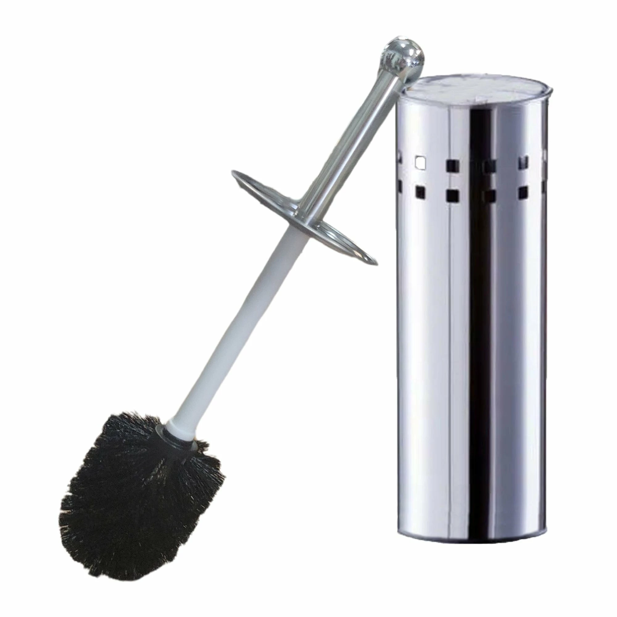 New π Evideco Freestanding Round Toilet Brush And Holder Set Metal Black βοΈ 3 New π Evideco Freestanding Round Toilet Brush And Holder Set Metal Black βοΈ - Image 3
