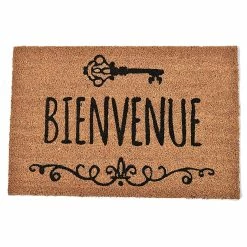 Coupon 😉 Evideco Front Door Mat Bienvenue Coir Coco Fibers Rug 24x16 Inch Natural 😀