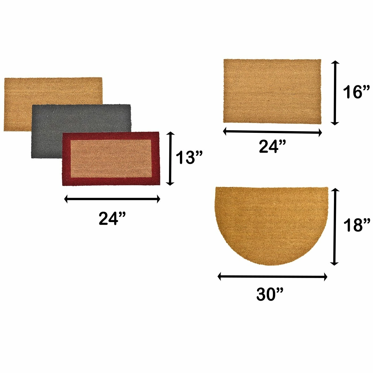 Best deal π Evideco Front Door Mat Coir Coco Fibers Rug 24x16 Inch Natural π 4 Best deal π Evideco Front Door Mat Coir Coco Fibers Rug 24x16 Inch Natural π - Image 4