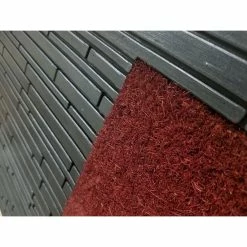 Cheapest 👍 Evideco Front Door Mat Colin Coir Coco Rubber 30x18 Red Grey 😍 -Evideco Shop Front Door Mat Colin Coir Coco Rubber 30x18 Red Grey 2