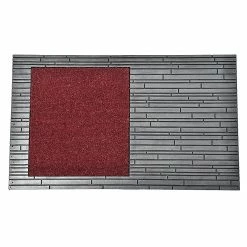 Cheapest π Evideco Front Door Mat Colin Coir Coco Rubber 30x18 Red Grey π