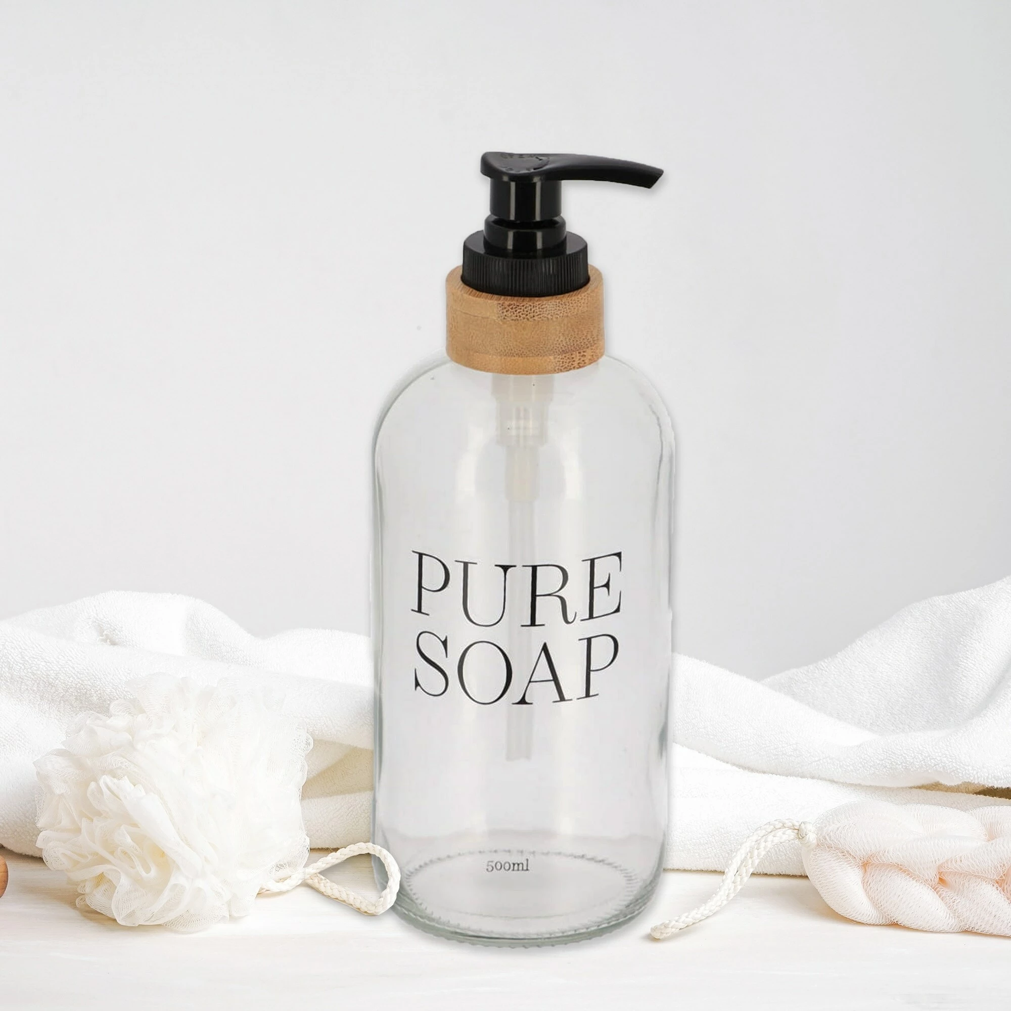 Top 10 β¨ Evideco Glass And Bamboo Soap Dispenser PURE SOAP 17 Or 34 FL OZ - Clear π 2 Top 10 β¨ Evideco Glass And Bamboo Soap Dispenser PURE SOAP 17 Or 34 FL OZ - Clear π - Image 2