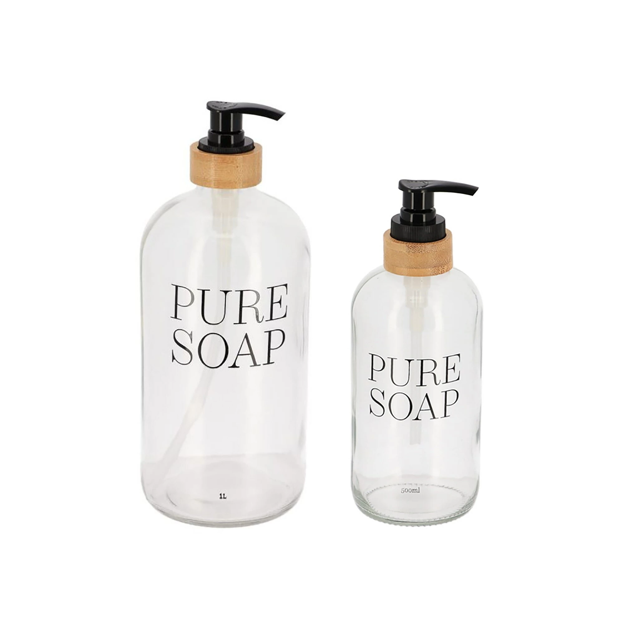 Top 10 β¨ Evideco Glass And Bamboo Soap Dispenser PURE SOAP 17 Or 34 FL OZ - Clear π 3 Top 10 β¨ Evideco Glass And Bamboo Soap Dispenser PURE SOAP 17 Or 34 FL OZ - Clear π - Image 3