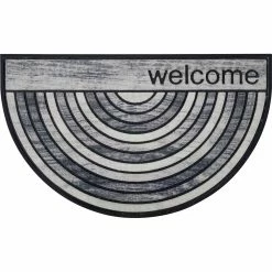 Outlet ✔️ Evideco Half Round Front Doormat Outdoor 30 X 18 Recycled Rubber Home Sweet Home Brown ✨