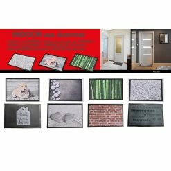 Hot Sale ❤️ Evideco Indoor Printed Door Mat Brick Wall PVC Polyester Rug 24x16 🧨 -Evideco Shop Indoor Printed Door Mat Brick Wall PVC Polyester Rug 24x16 5