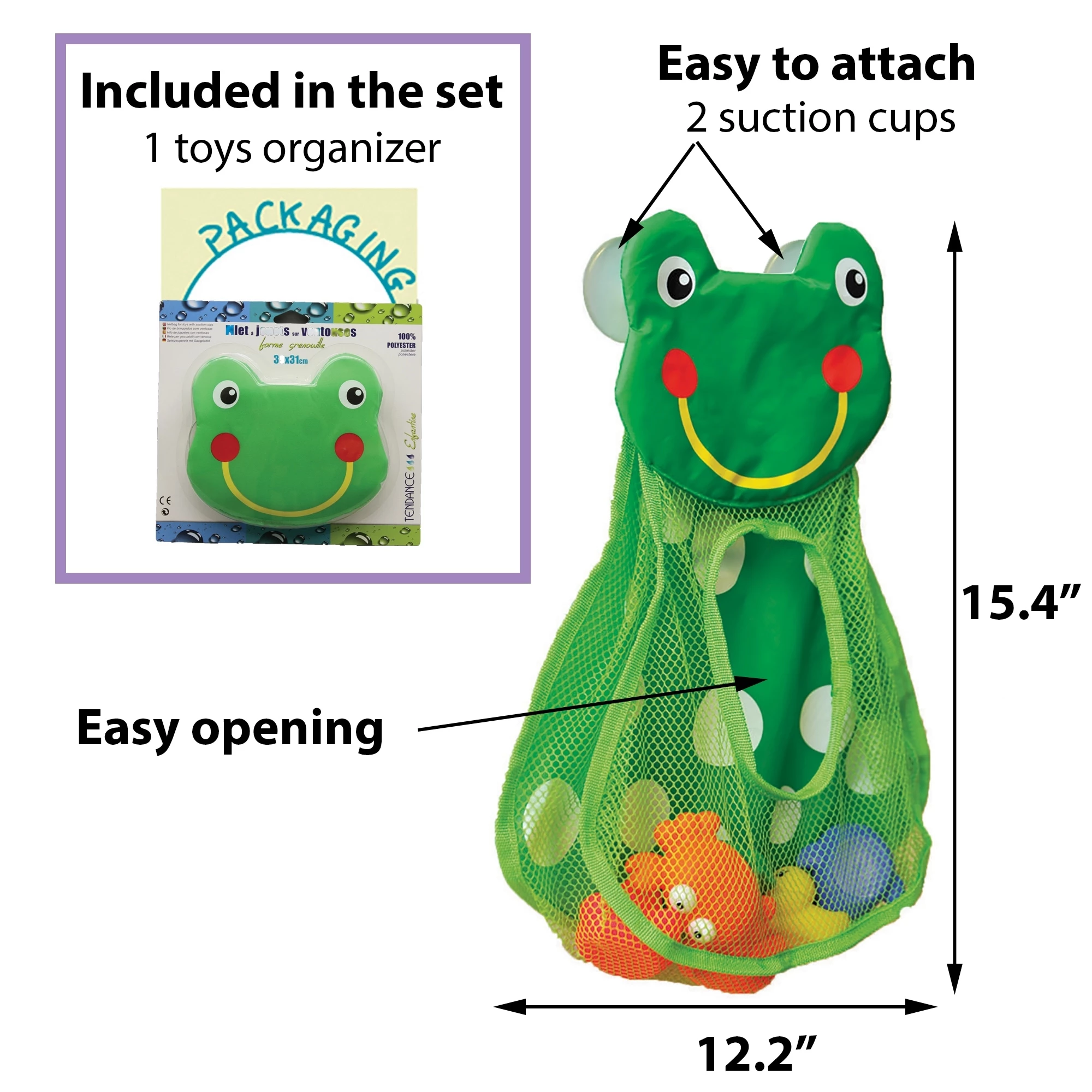 Promo π Evideco Kids Bathtub Set Toy Organizer Stimulating Bath Toys 16 Pieces - Multicolor - 15.4" L X 12.2" W X 1.4" H π 2 Promo π Evideco Kids Bathtub Set Toy Organizer Stimulating Bath Toys 16 Pieces - Multicolor - 15.4" L X 12.2" W X 1.4" H π - Image 2
