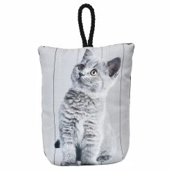 Best Pirce ⌛ Evideco Kitten Print Fabric Weighted Bag Door Stop 2.3 Lbs - 8"H X 6"L X 4"W 😍