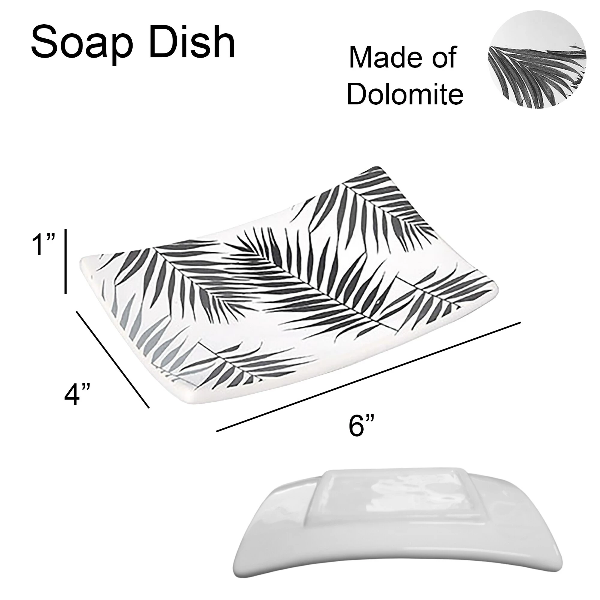 Discount π Evideco Bathroom Accessory Set 3-Pieces Lodge Jungle Leaves β 4 Discount π Evideco Bathroom Accessory Set 3-Pieces Lodge Jungle Leaves β - Image 4