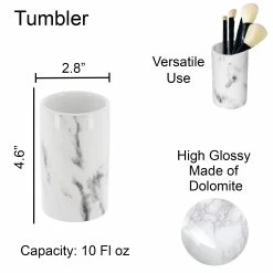New 𧨠Evideco Marble Collection Bath Accessory Set Pieces Full Set 4 Pieces π 20 New 𧨠Evideco Marble Collection Bath Accessory Set Pieces Full Set 4 Pieces π -Evideco Shop Marble Collection Bath Accessory Set Pieces 7