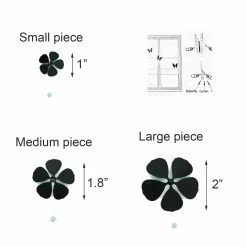 New 🎁 Evideco Metal Flower With Magnet Floral 6 Pieces - 2"L X 2"W X 0.8"D Grey 🧨 -Evideco Shop Metal Flower With Magnet Floral 6 pieces 2
