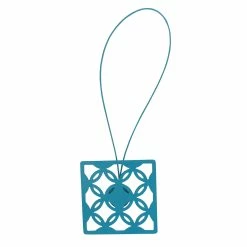 Promo ✨ Evideco Metal Geometric Tieback With Magnet Circles - 19"L X 3"W X 1"D Turquoise Blue ✨ 22 Promo ✨ Evideco Metal Geometric Tieback With Magnet Circles - 19"L X 3"W X 1"D Turquoise Blue ✨ -Evideco Shop Metal Geometric Tieback With Magnet Circles 5