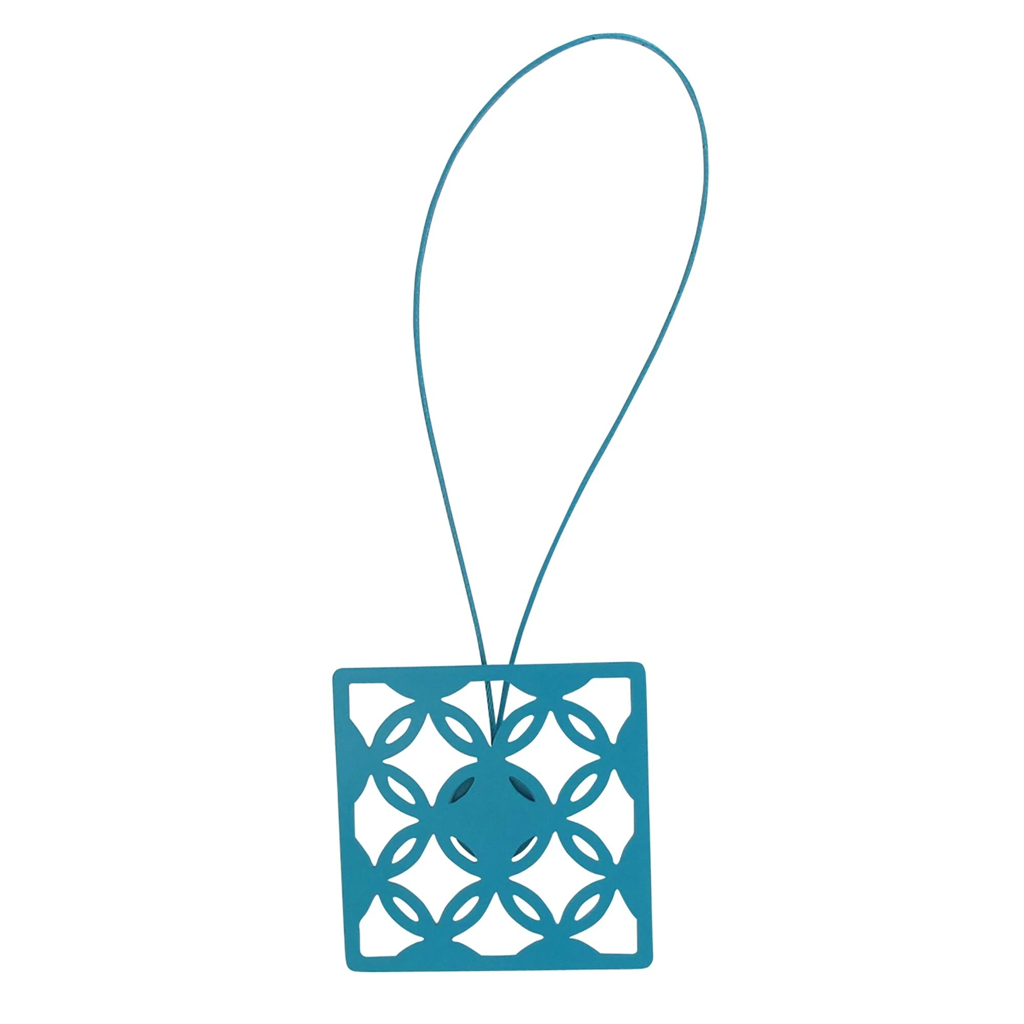 Promo ✨ Evideco Metal Geometric Tieback With Magnet Circles - 19"L X 3"W X 1"D Turquoise Blue ✨ 9 Promo ✨ Evideco Metal Geometric Tieback With Magnet Circles - 19"L X 3"W X 1"D Turquoise Blue ✨ - Image 9