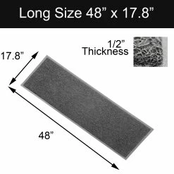 Best Sale 🔔 Evideco Outdoor Runner Mat Scraper Front Door Mat Recycled PVC 48"x18" Grey 🤩 -Evideco Shop Outdoor Extra Large Scraper Door Mat Recycled PVC Non Slip Backing 4822x1822 Grey 2