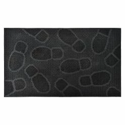 Outlet ⌛ Evideco Outdoor Front Door Mat 30x18 Rubber 👟 Shoeprint 😍