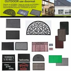 Budget ✨ Evideco Outdoor Front Door Mat Pixie Artifical Grass Rug 24x16 Inch Grey 🥰 -Evideco Shop Outdoor Front Door Mat Pixie Artifical Grass Rug 24x16 Inch Grey 5