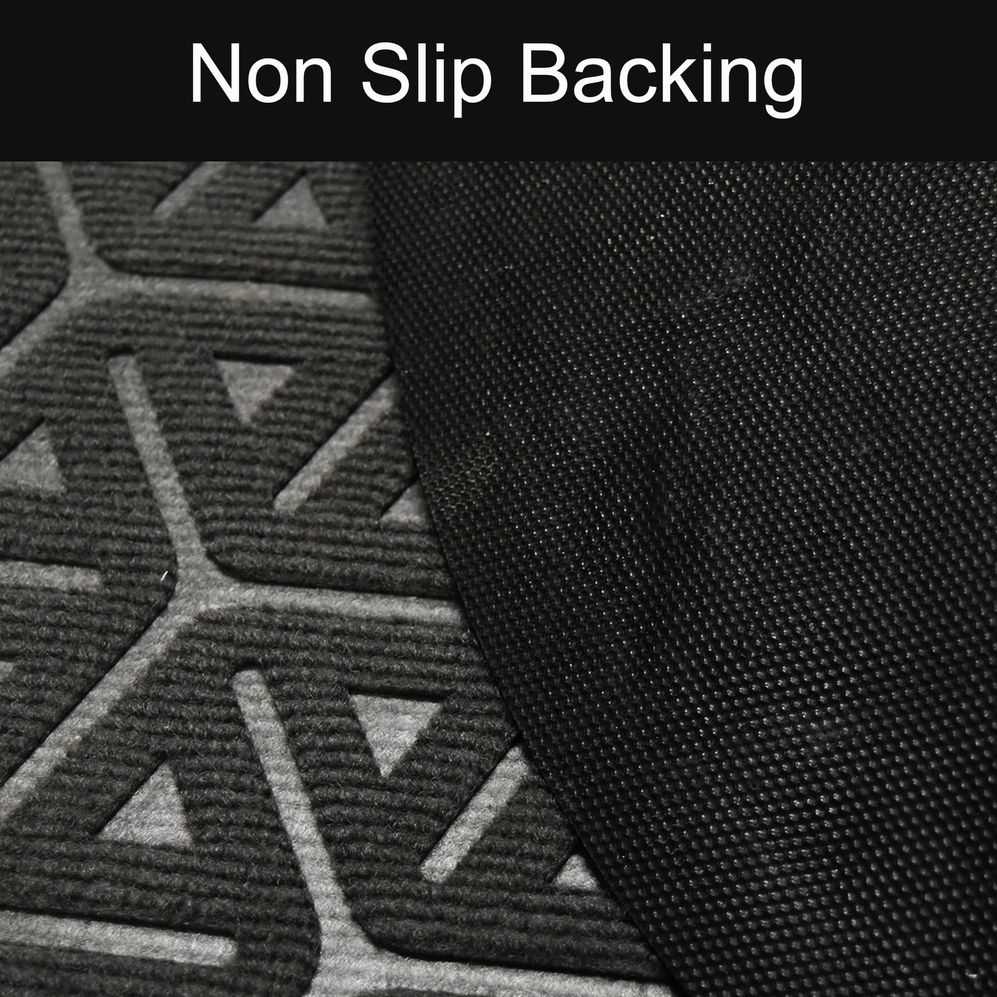 Outlet π Evideco Outdoor Wilson Half Round Front Door Mat Polyester Rubber Rug 30x18 Black β¨ - Image 9