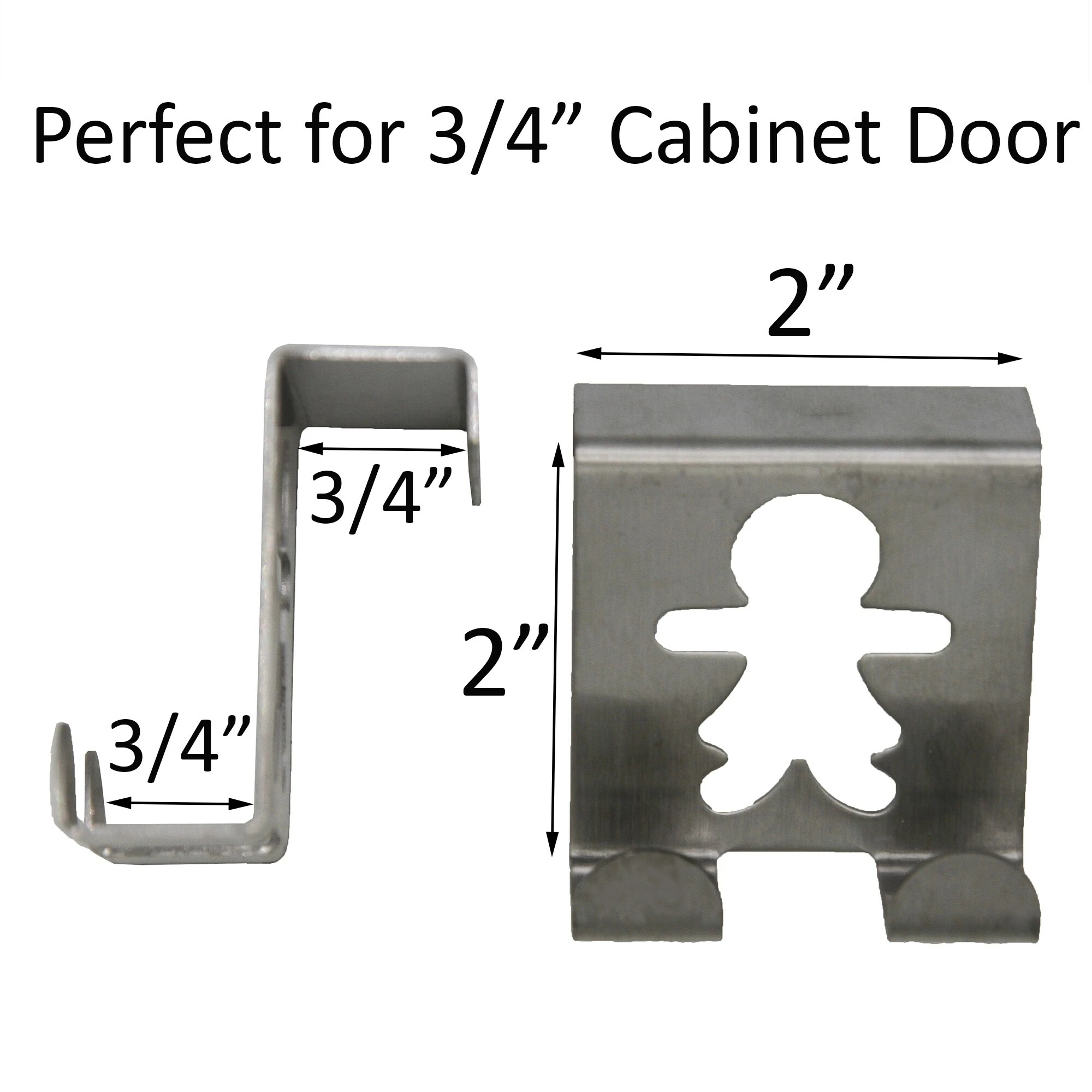 Discount π― Evideco Double Hooks Over The Cabinet Door Set Of 2 - 2"H X 2"W X 1 3/4"D White π© Woman Man β 7 Discount π― Evideco Double Hooks Over The Cabinet Door Set Of 2 - 2"H X 2"W X 1 3/4"D White π© Woman Man β - Image 7