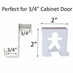 Discount π― Evideco Double Hooks Over The Cabinet Door Set Of 2 - 2"H X 2"W X 1 3/4"D White π© Woman Man β 28 Discount π― Evideco Double Hooks Over The Cabinet Door Set Of 2 - 2"H X 2"W X 1 3/4"D White π© Woman Man β -Evideco Shop Over The Cabinet Towel Double Hooks Set of 2 9