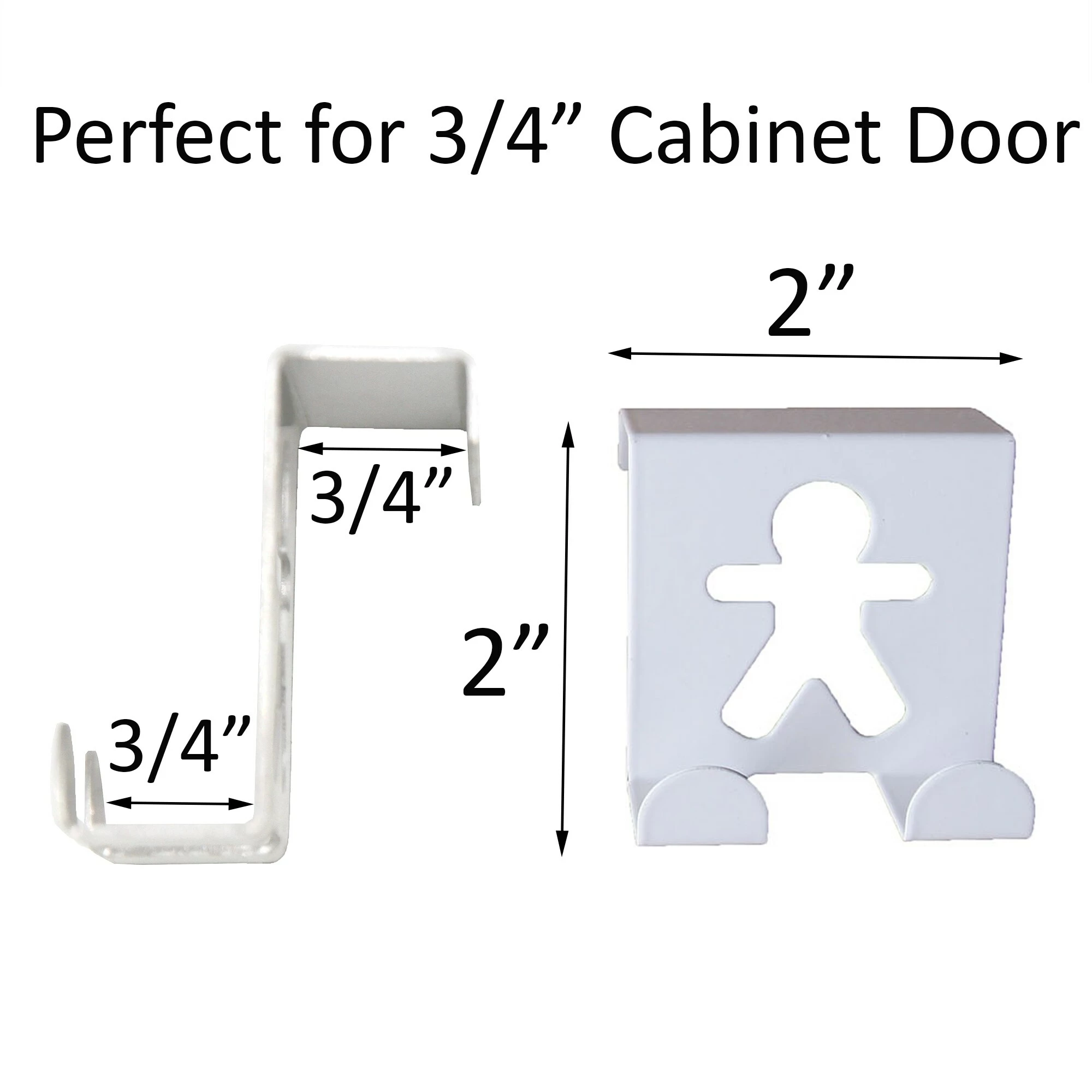 Discount π― Evideco Double Hooks Over The Cabinet Door Set Of 2 - 2"H X 2"W X 1 3/4"D White π© Woman Man β 14 Discount π― Evideco Double Hooks Over The Cabinet Door Set Of 2 - 2"H X 2"W X 1 3/4"D White π© Woman Man β - Image 14