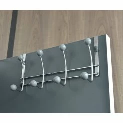 Hot Sale 🎁 Evideco Over The Door 8 Hooks Organizer Rack - 15 L X 4 W X 7.8 H Grey 👏 -Evideco Shop Over The Door 8 Hooks Organizer Rack 15 L x 4 W x 7.8 H 099fbc55 1108 4c4f 919f 72e11953bc64