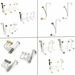 Hot Sale 🎁 Evideco Over The Door 8 Hooks Organizer Rack - 15 L X 4 W X 7.8 H Grey 👏 -Evideco Shop Over The Door 8 Hooks Organizer Rack 15 L x 4 W x 7.8 H 80779358 9a5a 4888 a120 f2b4051de62b