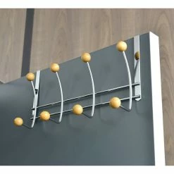 Hot Sale 🎁 Evideco Over The Door 8 Hooks Organizer Rack - 15 L X 4 W X 7.8 H Grey 👏 -Evideco Shop Over The Door 8 Hooks Organizer Rack 15 L x 4 W x 7.8 H b5642afc dba9 4759 a9d8 fc8db6a5b143