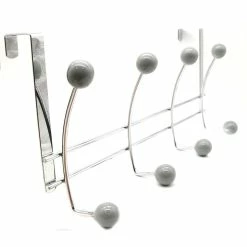 Hot Sale 🎁 Evideco Over The Door 8 Hooks Organizer Rack - 15 L X 4 W X 7.8 H Grey 👏 -Evideco Shop Over The Door 8 Hooks Organizer Rack 15 L x 4 W x 7.8 H d28691fd a2eb 426e a9a1 7008e5e83c90