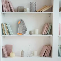 Outlet ❤️ Evideco Penguin Fabric Bag Door Stop Interior Weighted Floor 2.2 Lbs - 5"L X 5"W X 10"H 🎁 -Evideco Shop Penguin Fabric Bag Door Stop Interior Weighted Floor 2.2 lbs 4