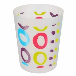 Deals π€© Evideco Psychic Printed Trash Can Wastebasket Plastic 4.5-liters-1.2-Gal - 7.8"L X 7.8"W X 9.5"H π₯°